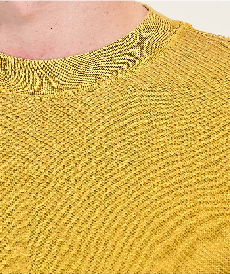 Shaka Wear Max Heavyweight Garment Dye Mustard T-Shirt