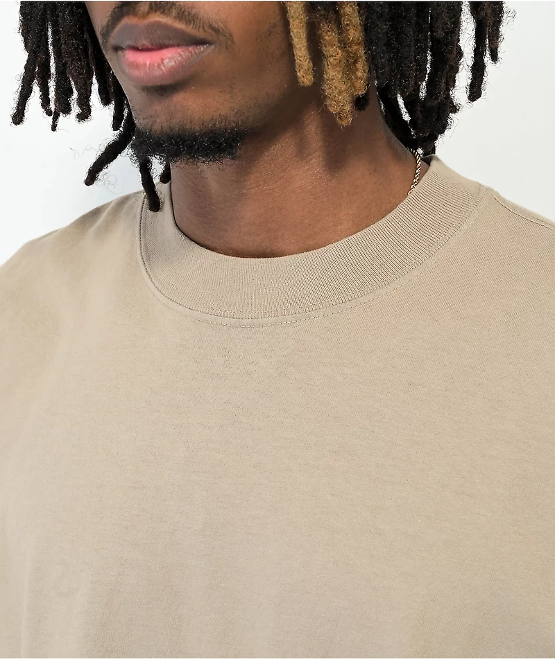 Shaka Wear Max Heavyweight Garment Dye Oat T-Shirt