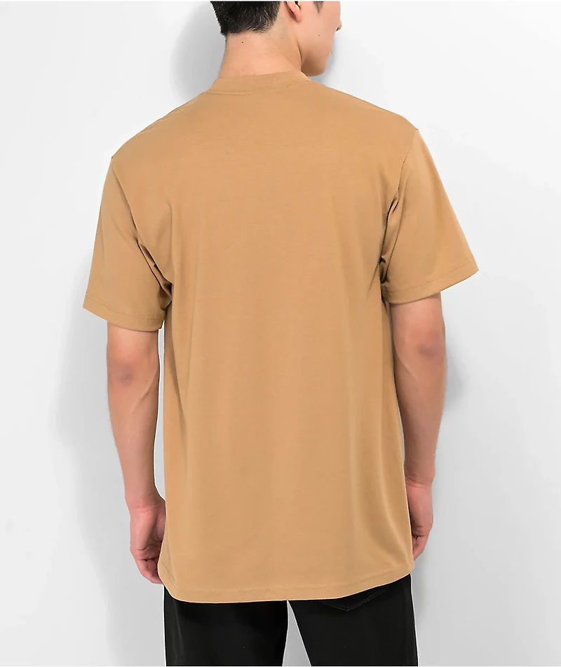 Shaka Wear Max Heavyweight Khaki T-Shirt