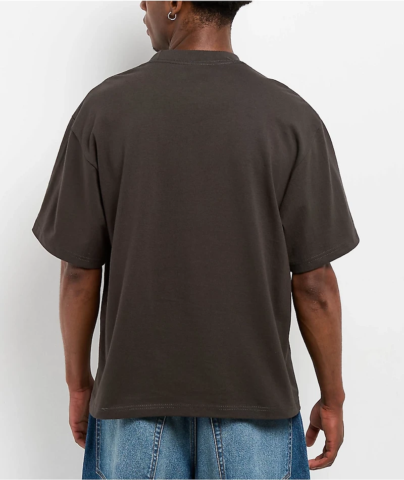Shaka Wear Max Heavyweight Off Black Crop T-Shirt