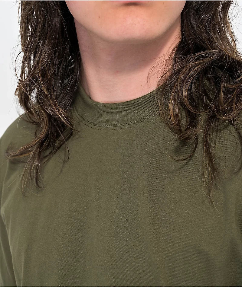 Shaka Wear Max Heavyweight Olive T-Shirt