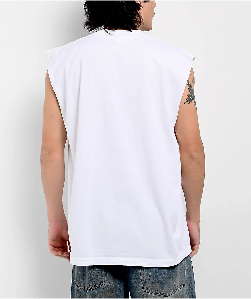 Shaka Wear Max Heavyweight White Tank Top
