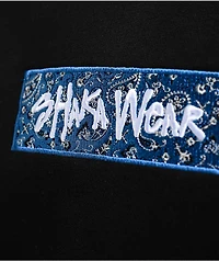 Shaka Wear Paisley Black & Blue Hoodie