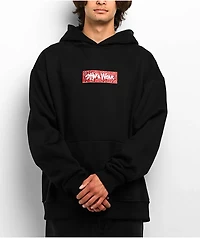 Shaka Wear Paisley Black & Red Hoodie