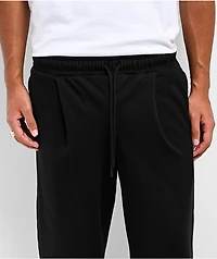 Shaka Wear Pleated Garment Dye Black Sweatpants
