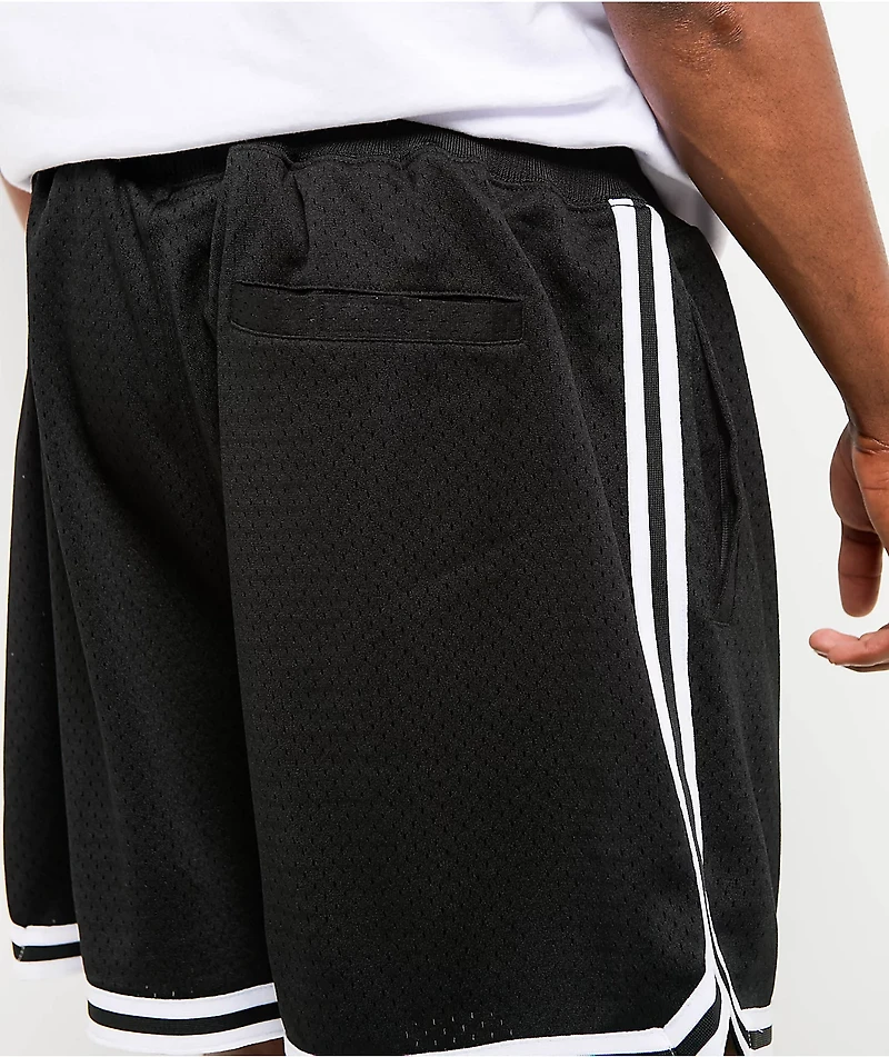 Shaka Wear Retro Black Basketball Shorts