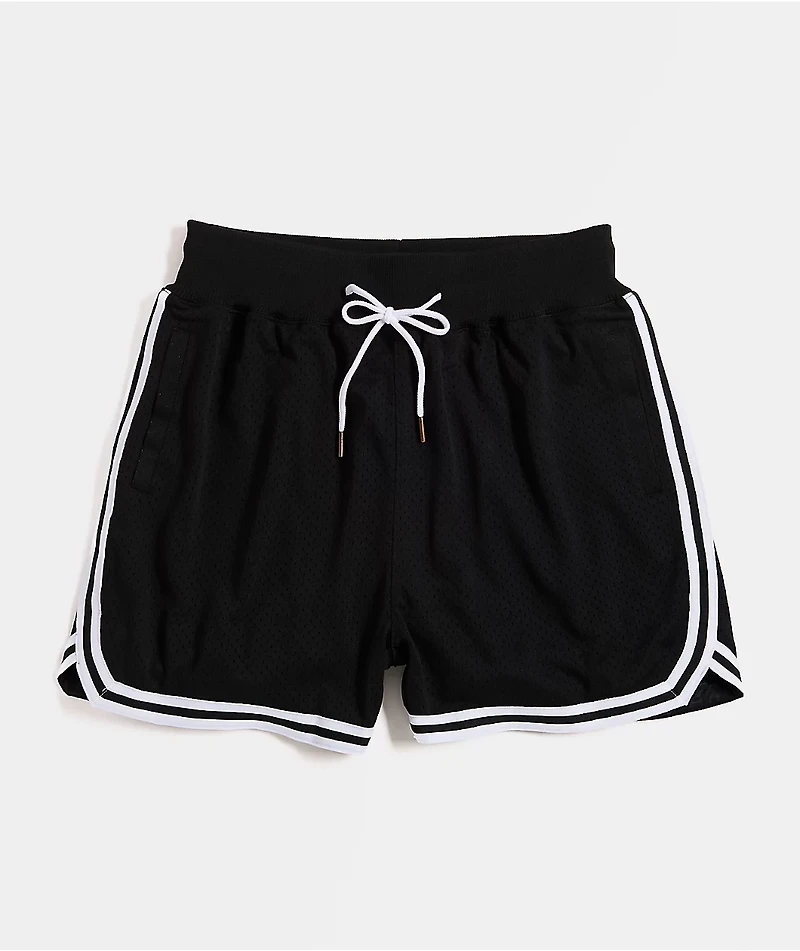 Shaka Wear Retro Black Basketball Shorts