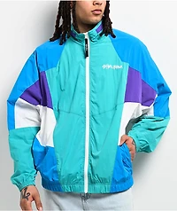 Shaka Wear Retro Turquoise Zip Track Jacket