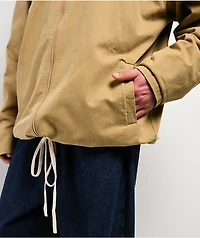 Shaka Wear Twill Khaki Baggy Hooded Jacket