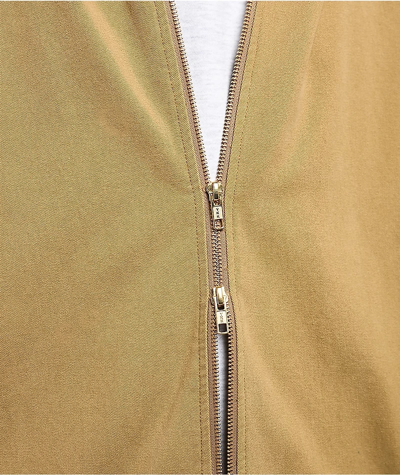 Shaka Wear Twill Khaki Baggy Hooded Jacket
