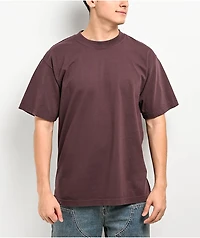 Shaka Wear Wine Garment Dye Heavyweight T-Shirt