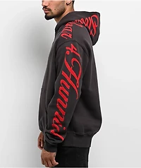 Shaka Wear x 4Hunnid Charcoal Hoodie