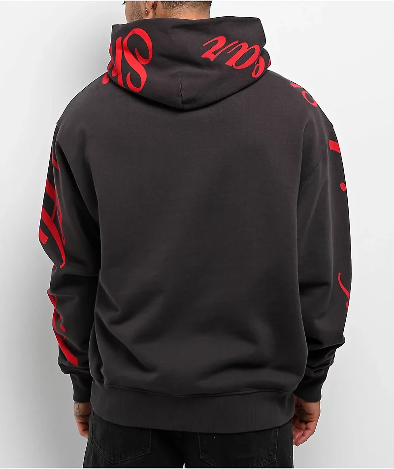 Shaka Wear x 4Hunnid Charcoal Hoodie