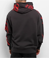 Shaka Wear x 4Hunnid Charcoal Hoodie