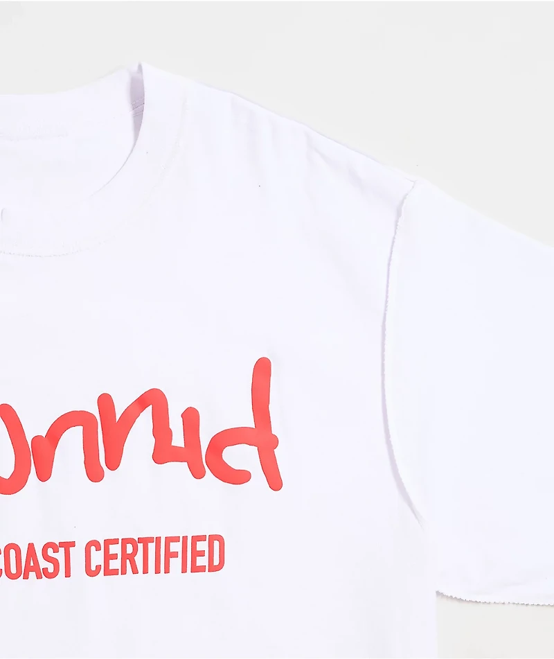 Shaka Wear x 4Hunnid Inside Out White T-Shirt
