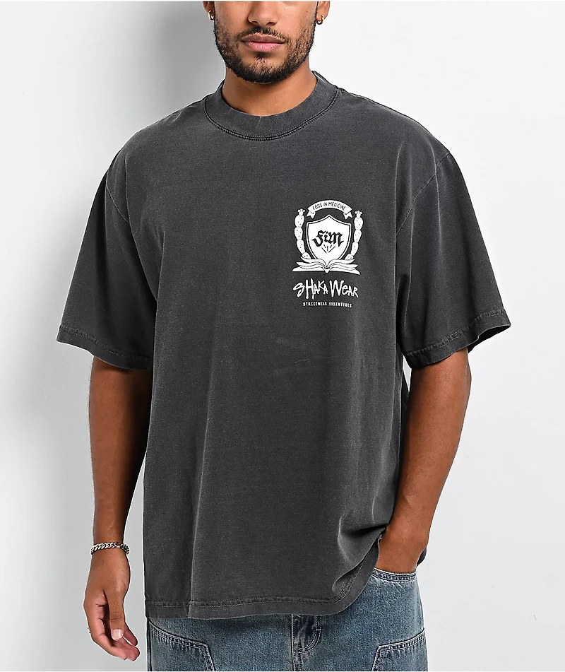 Shaka Wear x Foos Medicine Charcoal Wash T-Shirt