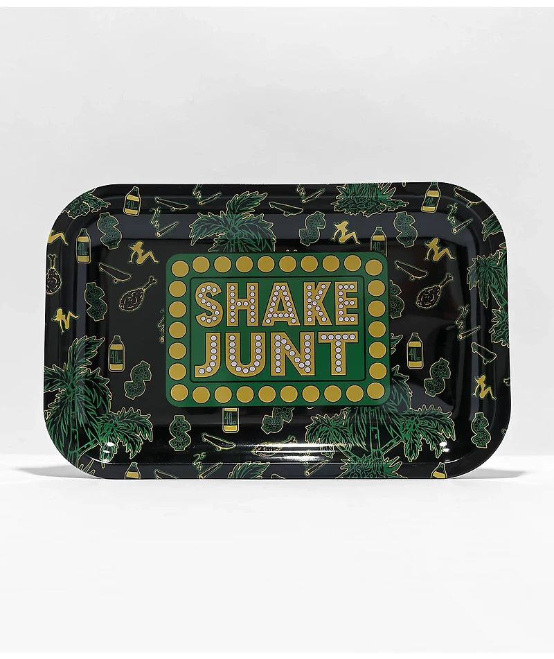 Shake Junt Casual Black & Green Tray