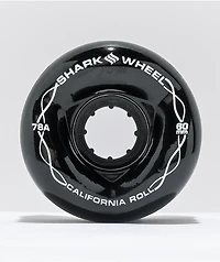 Shark Wheel California Roll 60mm 78a Black Skateboard Wheels