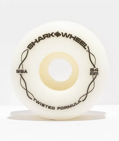 Shark Wheel Twisted 54mm 99a White Skateboard Wheels