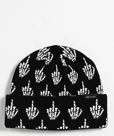 Sheisty Aloha Black Beanie