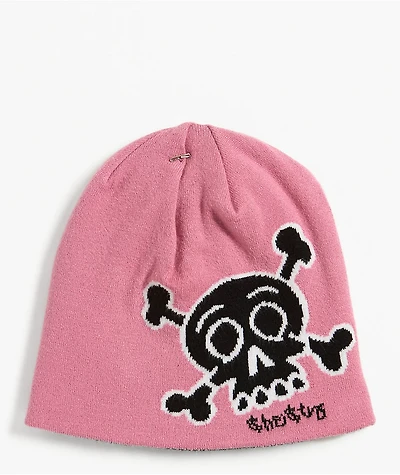 Sheisty Buffalo Pink Reversible Skully Beanie