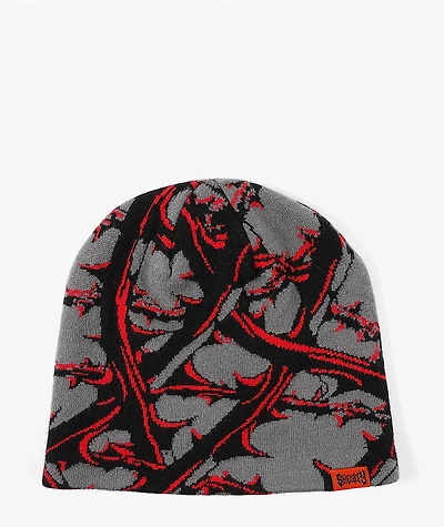 Sheisty Crown Of Thorns Grey Skully Beanie