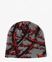 Sheisty Crown Of Thorns Grey Skully Beanie