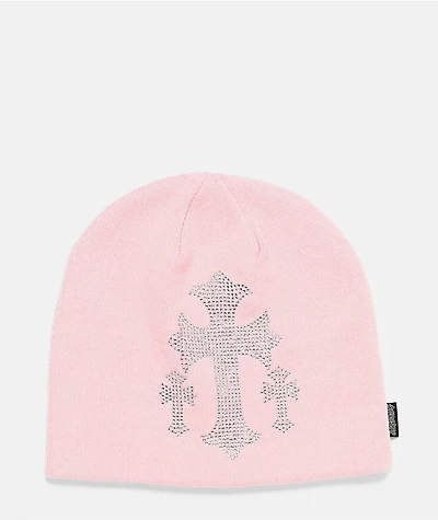 Sheisty Daz Pink Skully Beanie