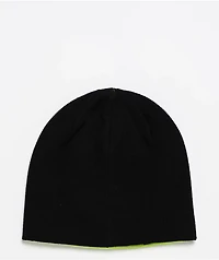 Sheisty Flypaper Black & Green Reversible Skully Beanie