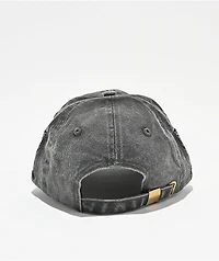 Sheisty Heartbroken Washed Black Strapback Hat
