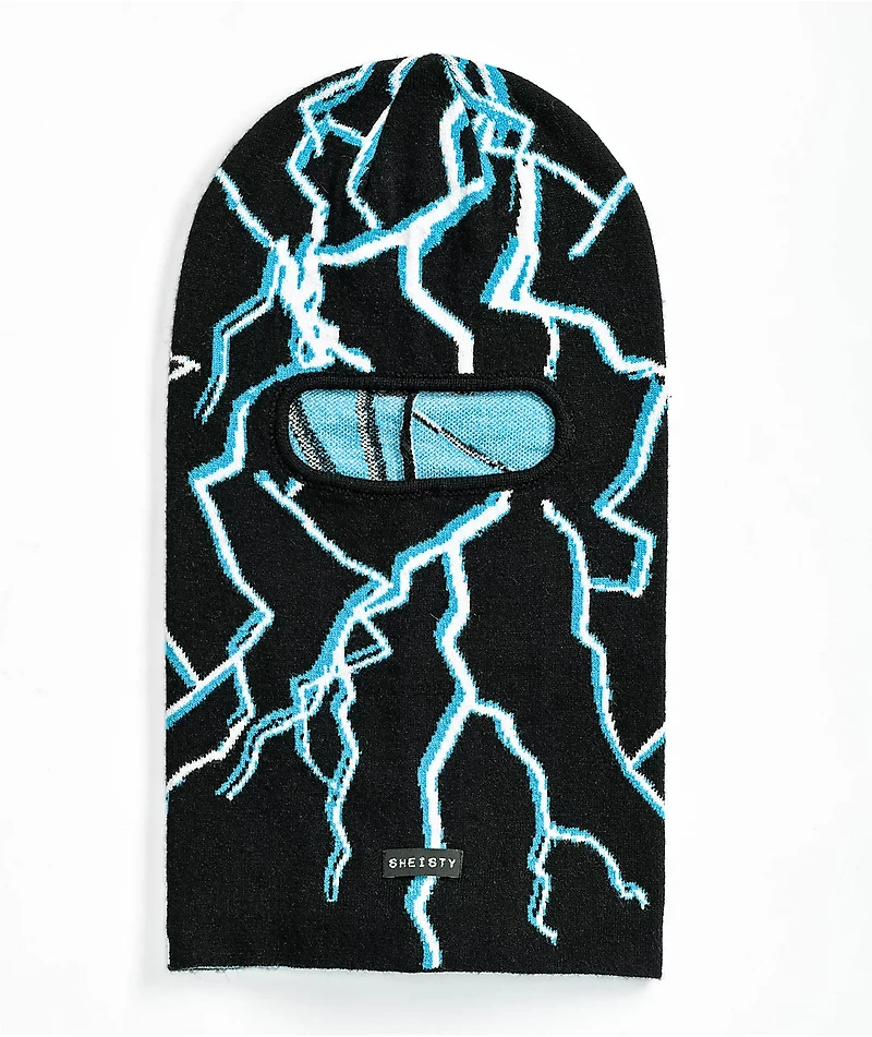 Sheisty Lightning Black & Blue Balaclava