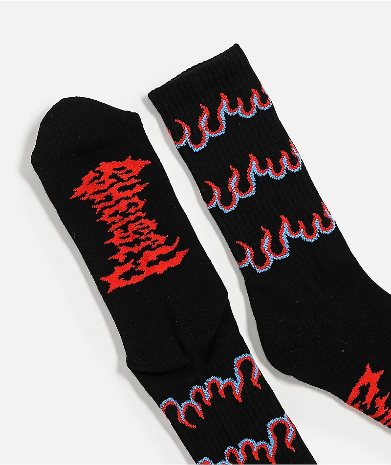 Sheisty Propane Black Crew Socks
