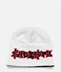 Sheisty Sinner Black & White Reversible Skully Beanie