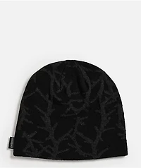 Sheisty Thorn Textured Black Skully Beanie