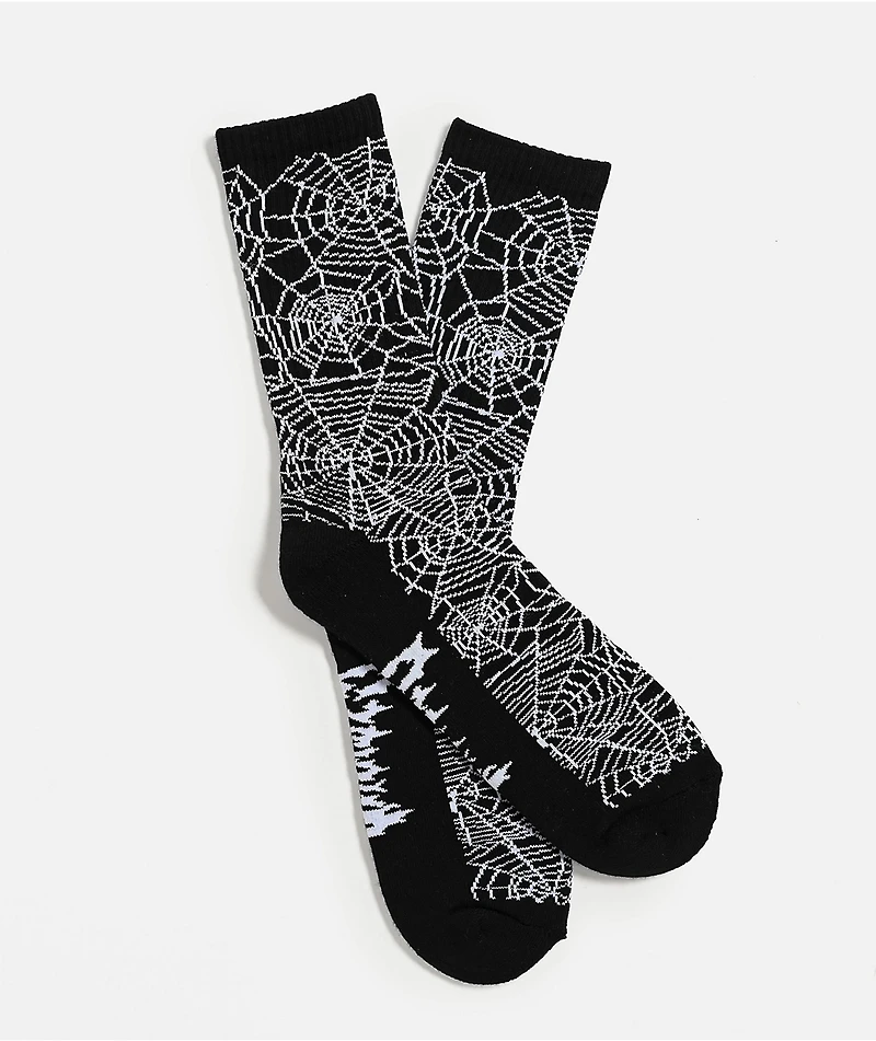 Sheisty Web Black Crew Socks