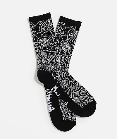 Sheisty Web Black Crew Socks