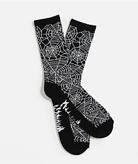 Sheisty Web Black Crew Socks