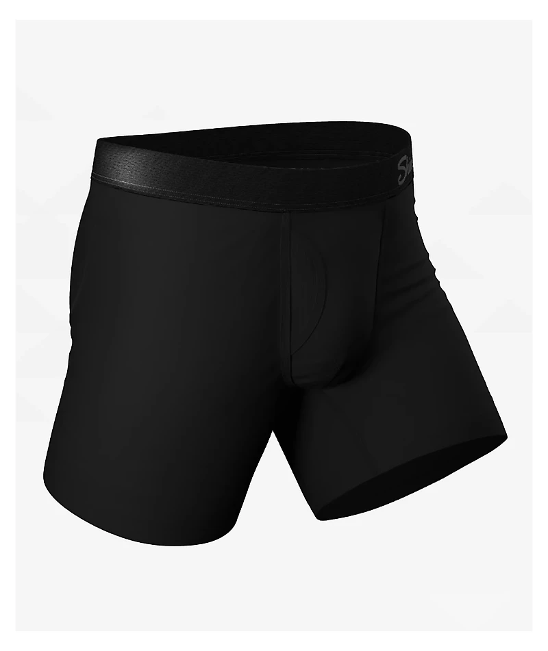 Shinesty Threat Level Midnight Ball Hammock Black Boxer Briefs
