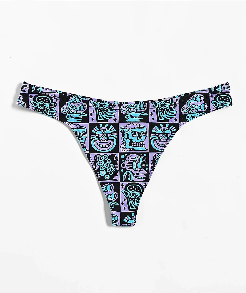 Shinesty x Killer Acid Face Off Thong Underwear