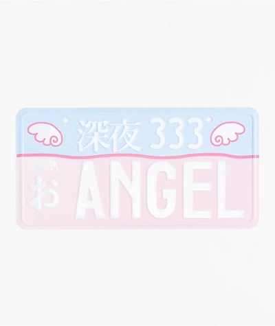 Shinya Angel Pink & Blue License Plate