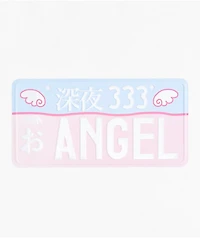 Shinya Angel Pink & Blue License Plate