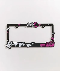 Shinya Jiro And Maki Black & Purple License Plate Frame