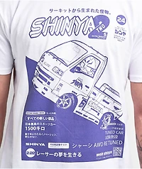Shinya KEI Mag Inverse White T-Shirt