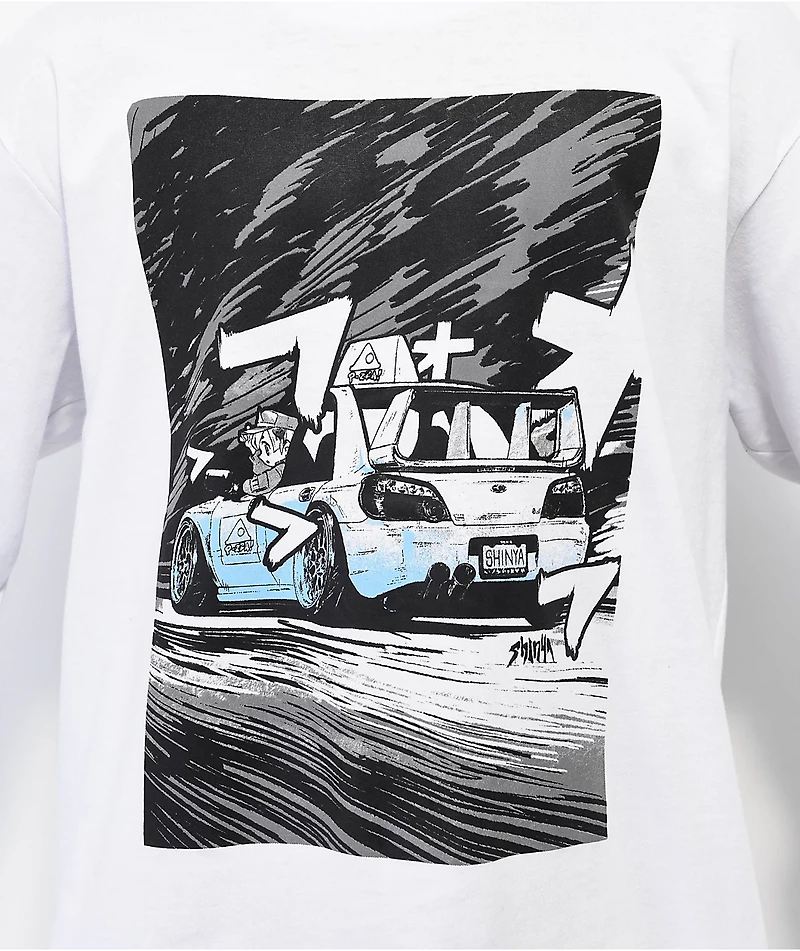 Shinya Spoiler White Long Sleeve T-Shirt