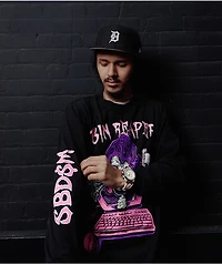 ShittyBoyz Dog Shit Militia BabyTron Bin Reaper Black Long Sleeve T-Shirt