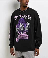 ShittyBoyz Dog Shit Militia BabyTron Bin Reaper Black Long Sleeve T-Shirt