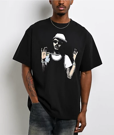 ShittyBoyz Dog Shit Militia BabyTron Bustdown Black T-Shirt