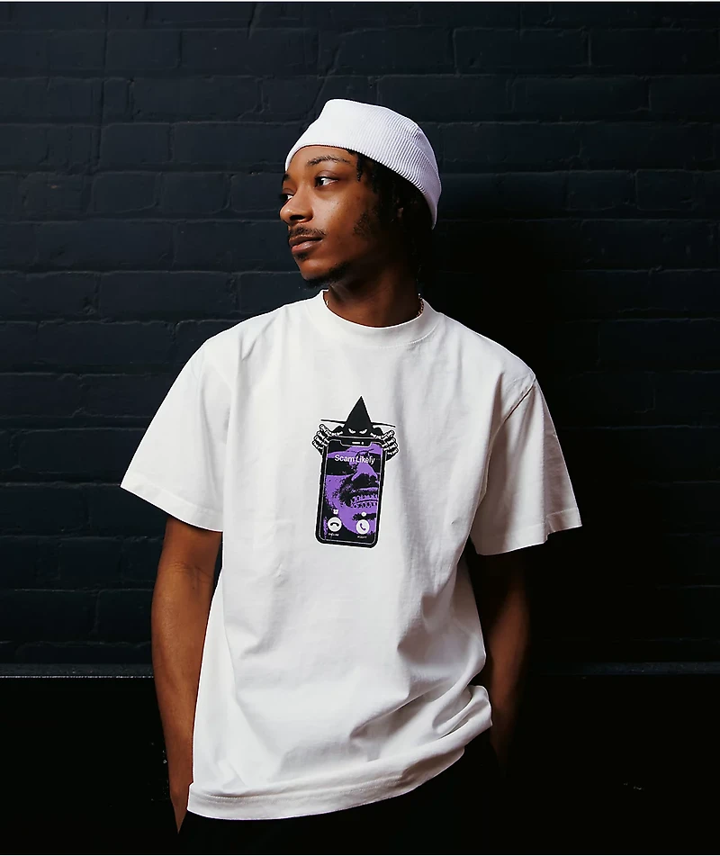 ShittyBoyz Dog Shit Militia BabyTron Scan Wizard White T-Shirt