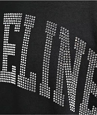 Shoreline Mafia Arch Rhinestone Black T-Shirt