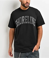 Shoreline Mafia Arch Rhinestone Black T-Shirt